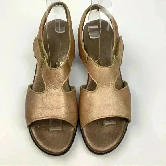 SAS sandals size 8.5 bronze leather stick strap walking comfort orthopedic - Picture 2 of 13